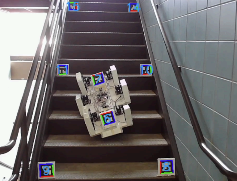 Hexapod Robot and Staircase.