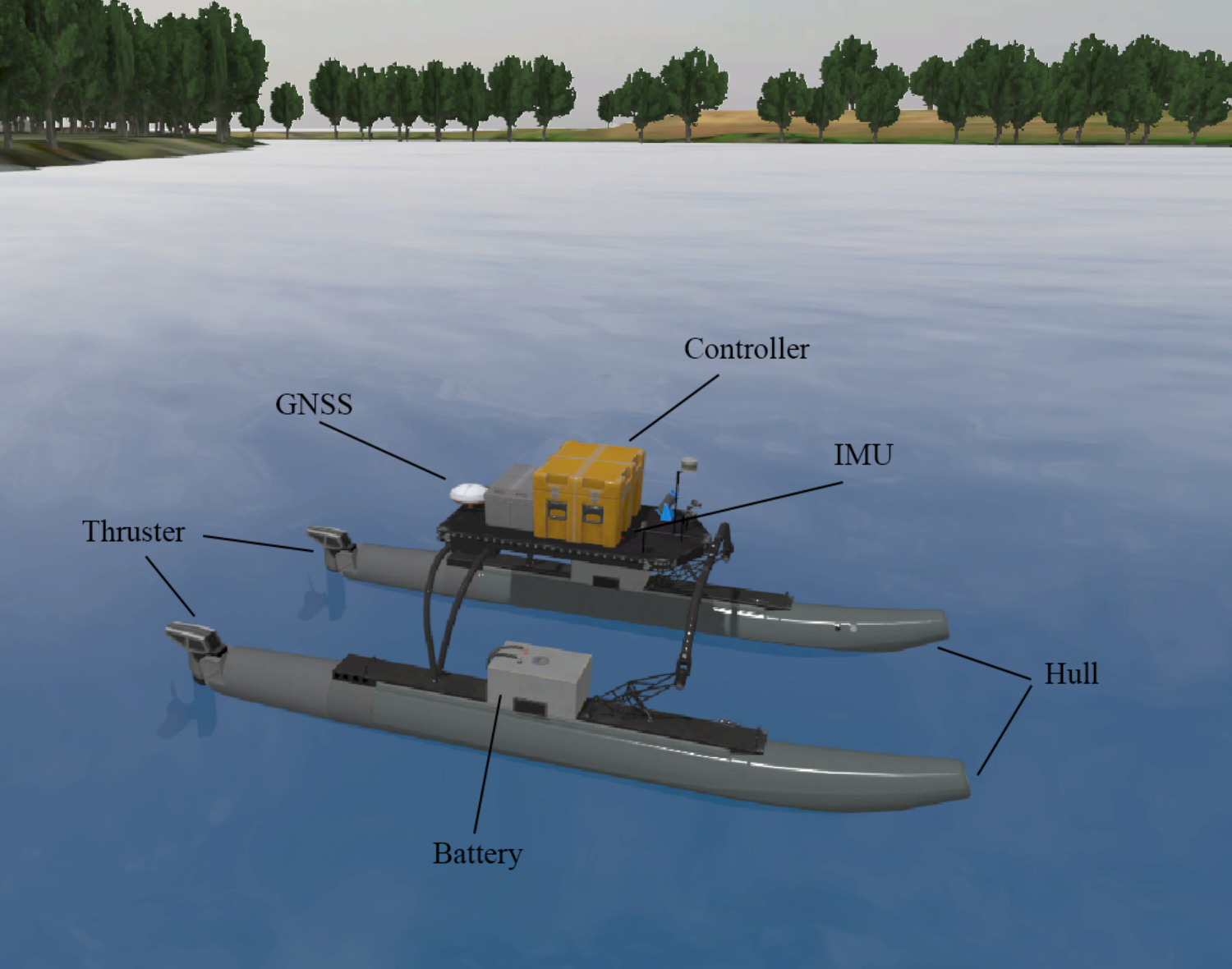 WAM-V in VRX Simulation.